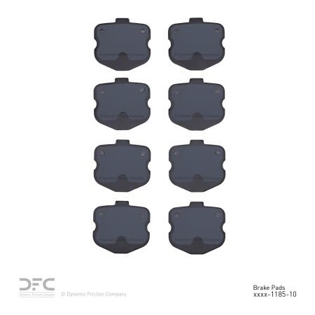 Dynamic Friction Co DFC 3000 Ceramic Brake Pads - 1310-1185-10